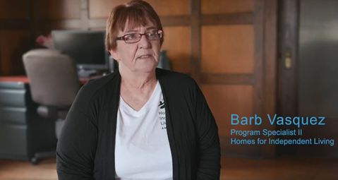 Barb, a Program Specialist II at Homes for Independent Living